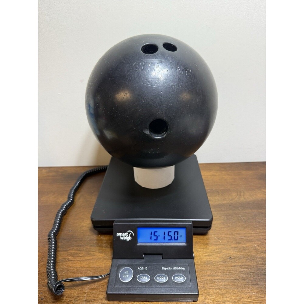 Vintage Black Bowling Ball Strike King 16 Pound Striking